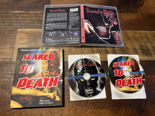 Scared To Death Blu ray*Vinegar Syndrome*Slipcover*80's Classic*4K Scan*
