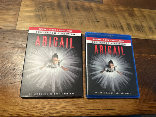 Abigail (Blu ray/DVD, Universal, Collector’s Ed, Slipcover, NEW/Sealed)