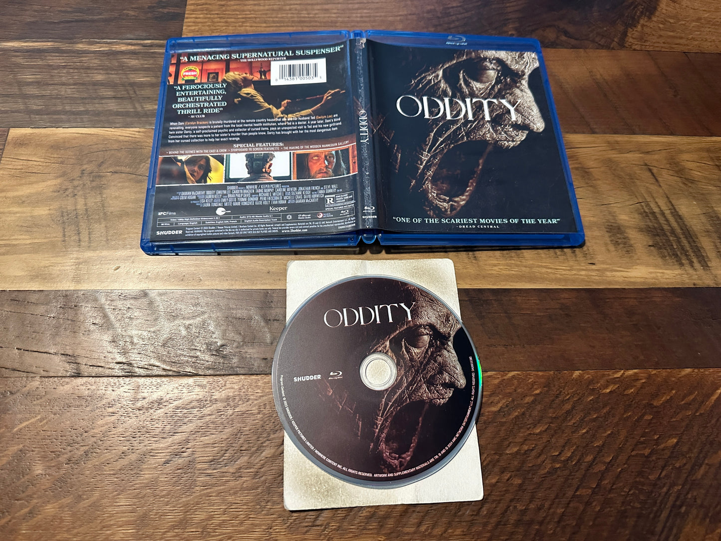 Oddity Blu ray-Shutter-Widescreen-2023 Modern Horror-