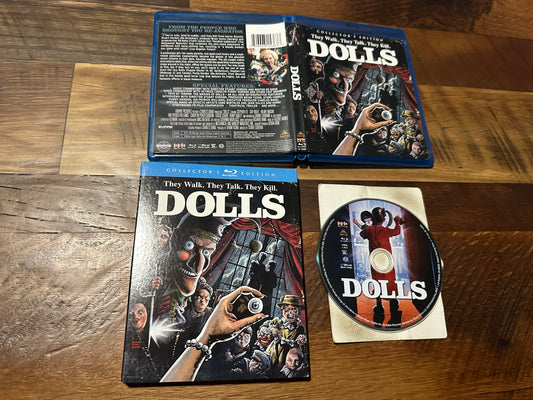 Dolls (Blu ray, Scream Factory, Slipcover, Collector’s Edition, 80’s Horror)