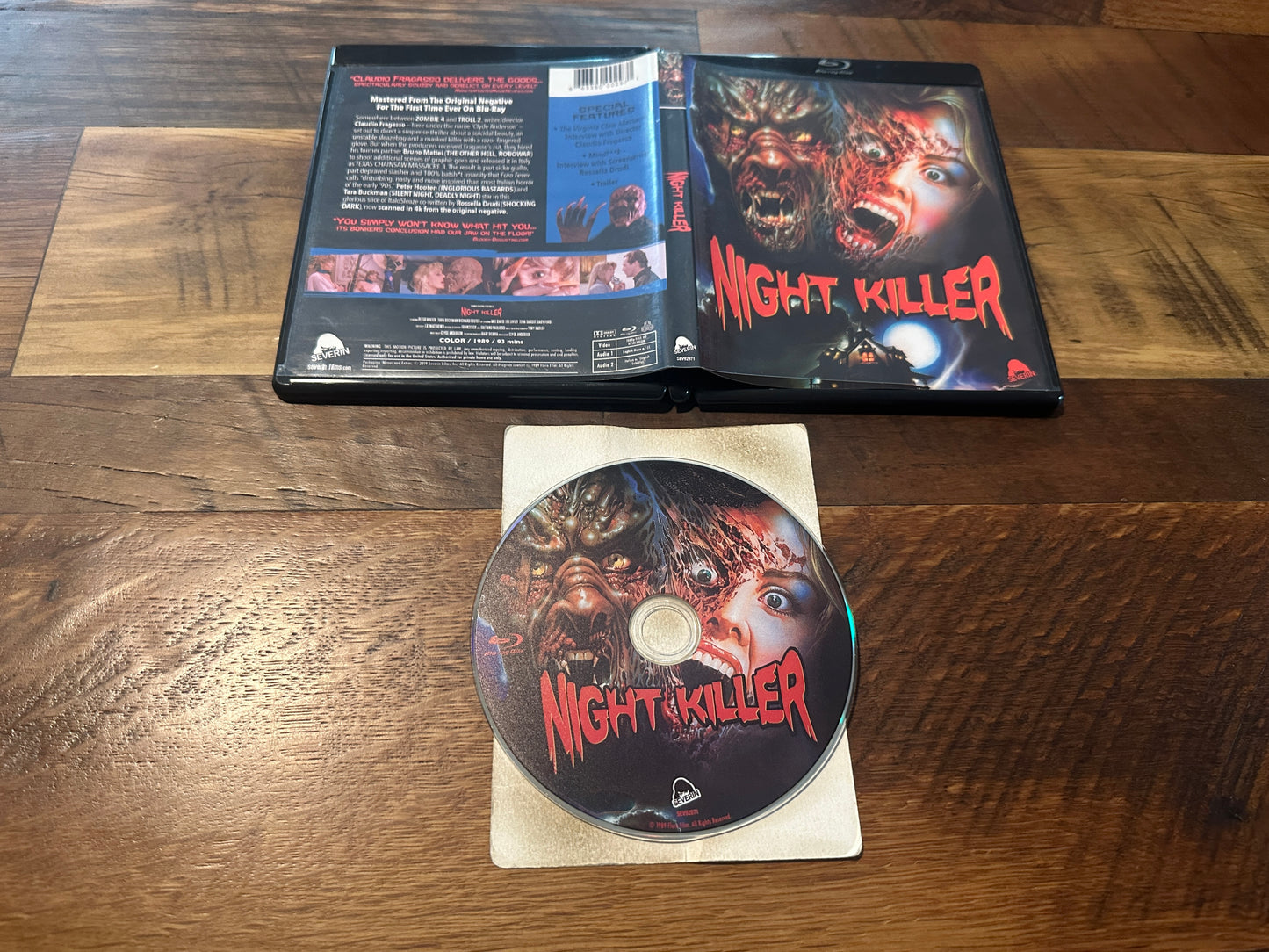 Night Killer (Blu ray, Severin Films, 80’s Horror Classic, Widescreen)