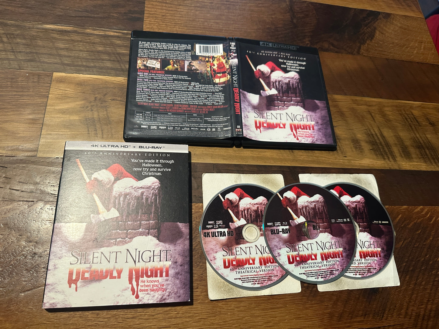 Silent Night Deadly Night 4K Ultra HD/Blu ray-Scream Factory-Slipcover-