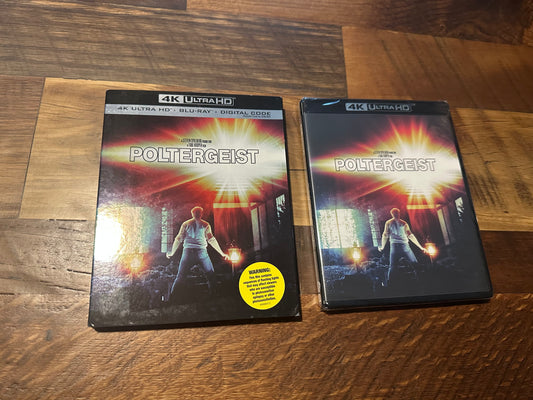 Poltergeist 4K Ultra HD/Blu ray-Warner Bros-80’s Horror-Slipcover-NEW