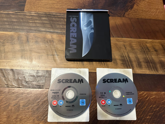 Scream 1996 25th Anniversary Ed 4k Ultra HD-Paramount-Steelbook-Import