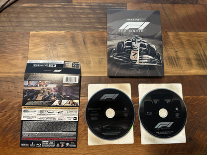 F1 The Movie (4K Ultra HD/Blu ray, Warner Bros, Steelbook, Limited Ed, No Digital)