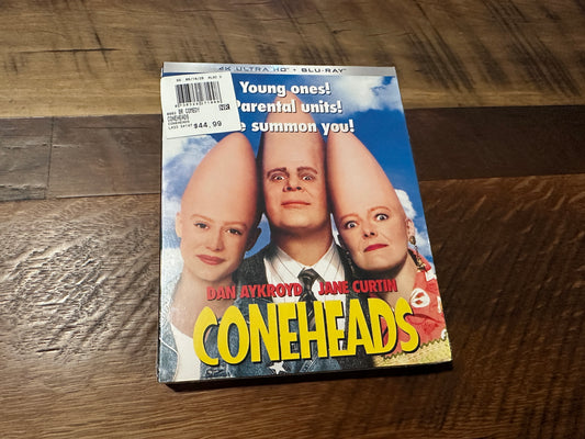 Coneheads (4K Ultra HD/Blu ray, Kino Lorber, Slipcover, 90’s Classic, NEW)