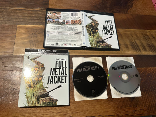 Full Metal Jacket (4K Ultra HD/Blu ray, Warner Bros, Slip, S Kubrick, No Digital)