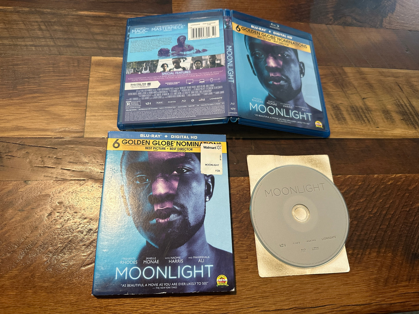 Moonlight (Blu ray, A24, Slipcover, Widescreen, No Digital)