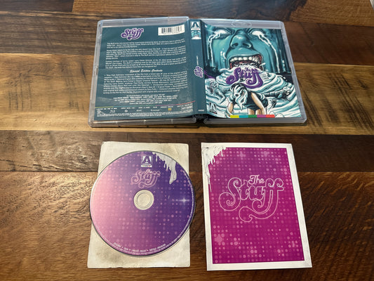 The Stuff Blu ray-Arrow Video-80’s Horror-Booklet-US Release-