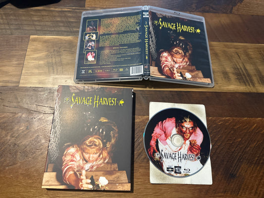 Savage Harvest Blu ray*Vinegar Syndrome*Partner Label*Slipcover*90's Horror*