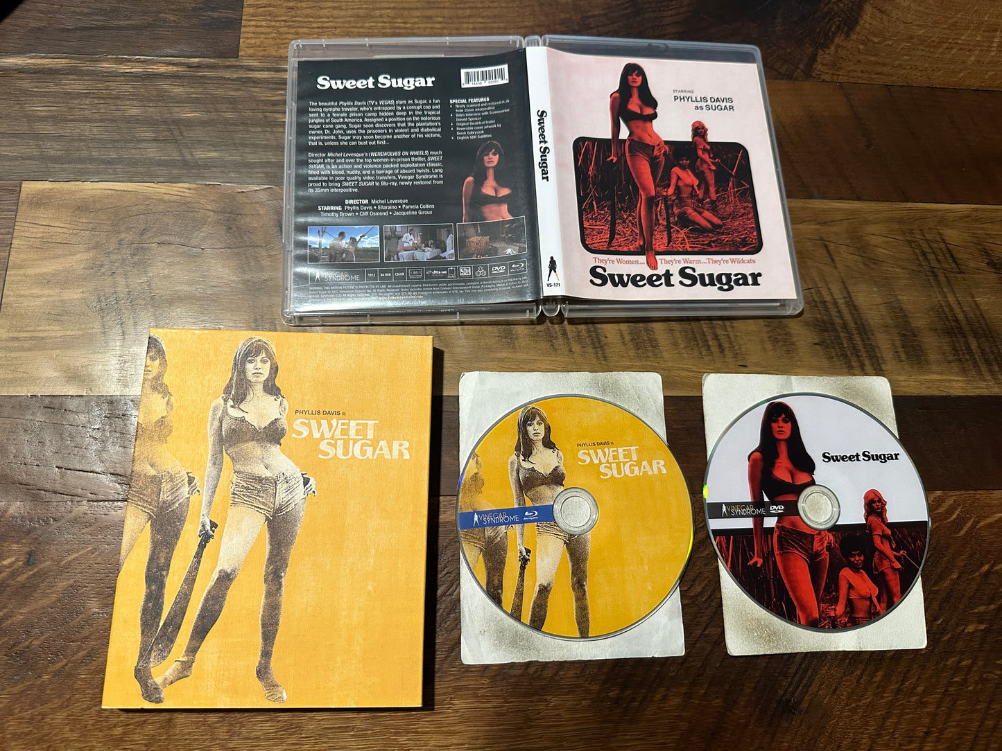 Sweet Sugar (Blu ray/DVD, Vinegar Syndrome, 70’s Classic, 2 Disc, OG Slipcover)