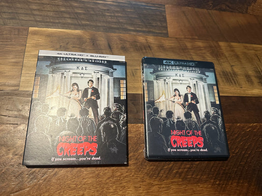Night Of The Creeps 4K Ultra HD/Blu ray-Scream Factory-Slipcover-NEW