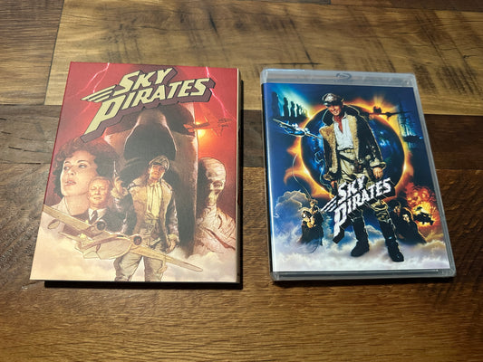 Sky Pirates Blu ray-Vinegar Syndrome Partner Label-Slipcover-NEW
