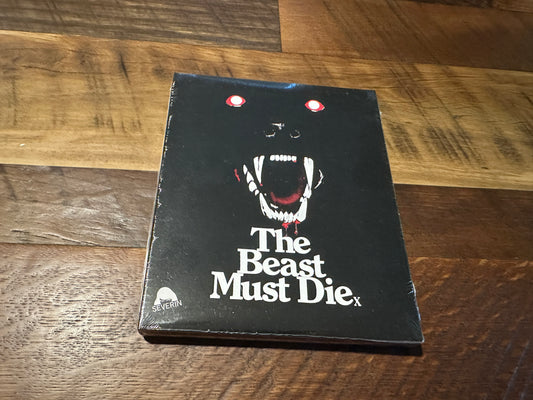 The Beast Must Die (Blu ray, Severin Films, Slipcover, NEW/Sealed)