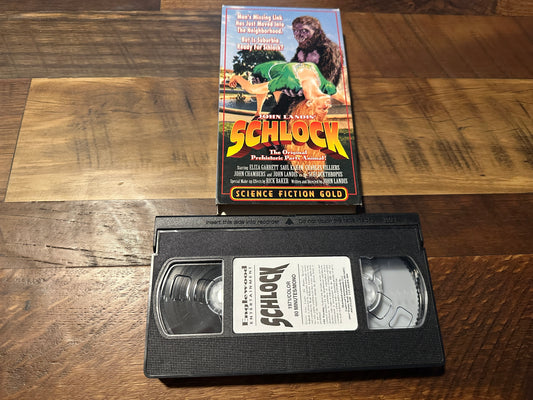 Schlock VHS-Englewood Ent-Slipcase-Science Fiction Gold-John Landis-