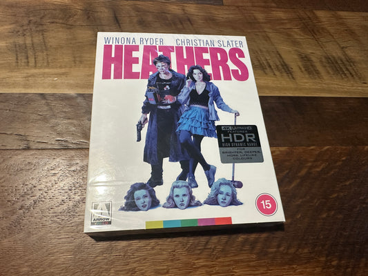 Heathers (4K Ultra HD, Arrow Video, Limited Ed, Booklet, Slipcover, NEW)