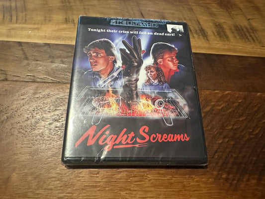Night Screams (4K Ultra HD, Vinegar Syndrome, 80’s Horror, NEW)