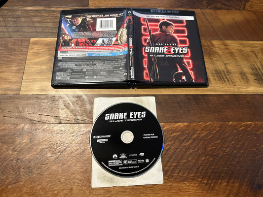 Snake Eyes (4K Ultra HD, Paramount, G.I.Joe Origins, No Digital)