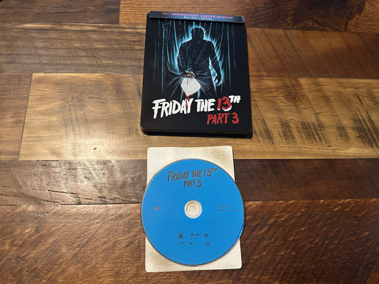 Friday the 13th Part 3 Blu ray-Paramount-Steelbook-No Digital