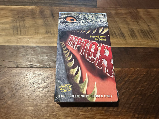 Raptor VHS-New Concorde-Slipcase-Screener-2001 Horror-NEW