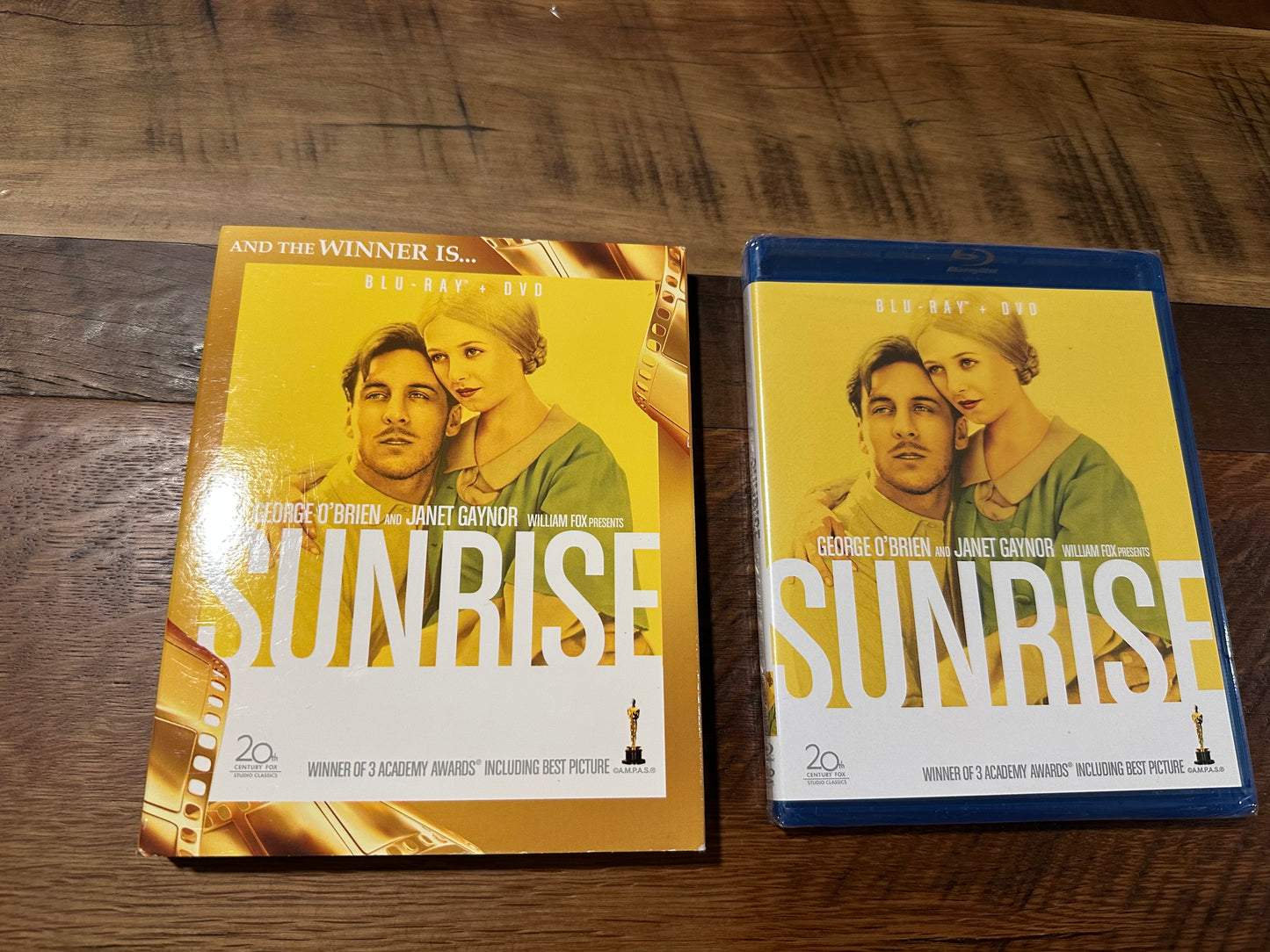 Sunrise 1927 Blu ray/DVD-20th Century Fox-Slipcover-2 Disc-NEW-OOP