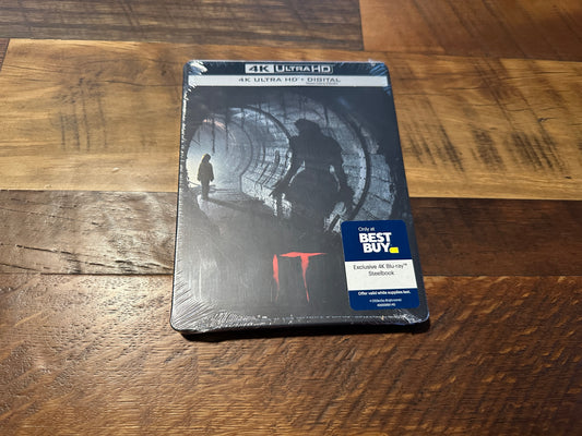 It (2017) (4K Ultra HD, Steelbook, Warner Bros, Best Buy Exclusive, NEW)