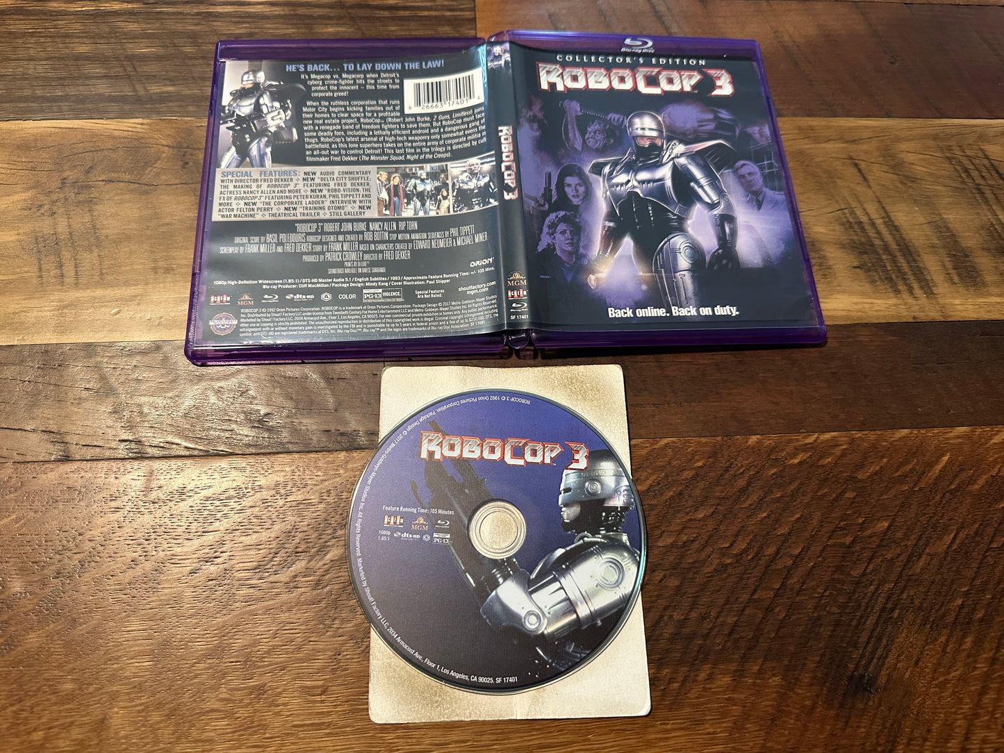 Robocop 3 (Blu ray, Scream Factory, Collector's Edition, 90’s Classic)