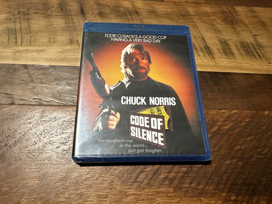 Code Of Silence (Blu ray, Kino Lorber, 80’s Chuck Norris Classic, NEW)