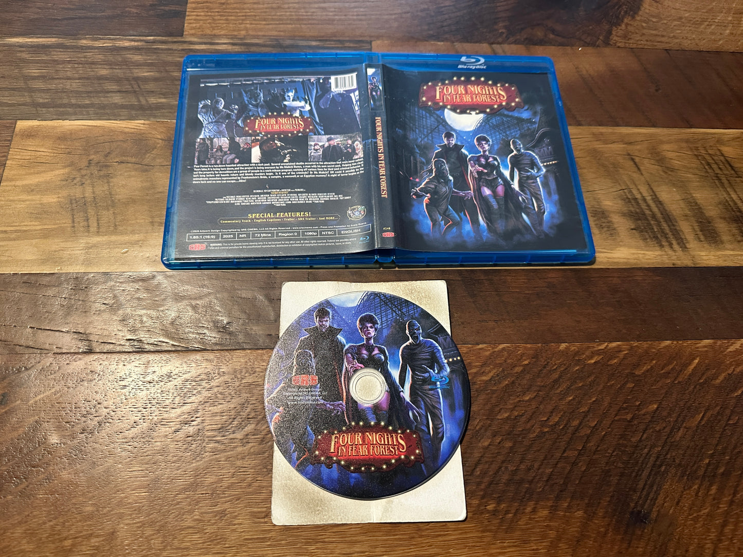 Four Nights In Fear Forest (Blu ray, SRS Cinema, Widescreen, Obscure Horror)