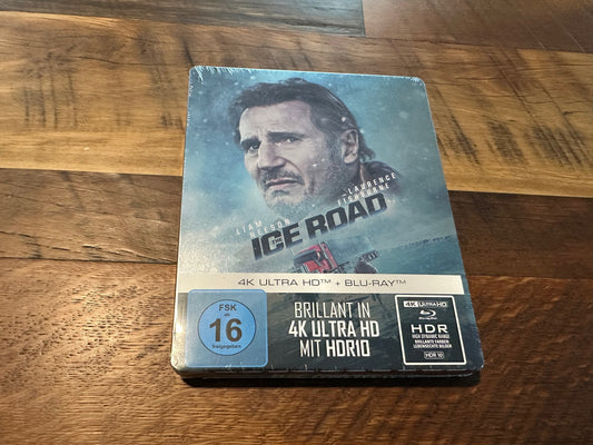 Ice Road 4K Ultra HD/Blu ray-Steelbook-Import-2 Disc-NEW/Sealed