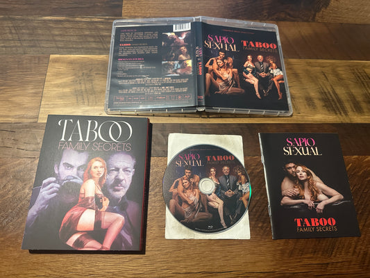 Taboo Family Secrets & Sapiosexual Blu ray-Vinegar Syndrome Partner Label-Slipcover-