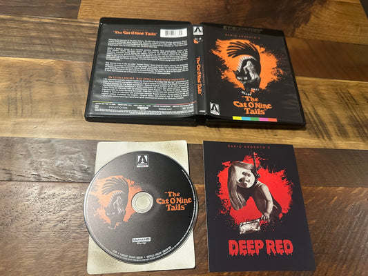 The Cat O’ Nine Tails 4K Ultra HD-Arrow Video-Special Edition-70’s Horror