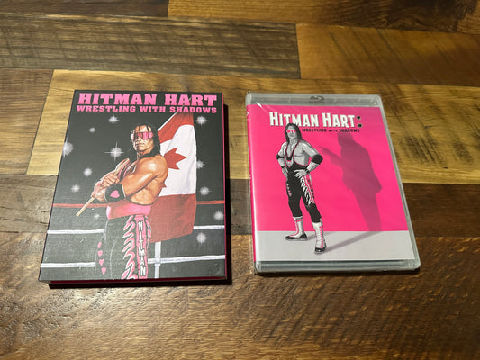 Hitman Hart Wrestling With Shadows (Blu ray, Vinegar Syndrome, Slip, NEW)