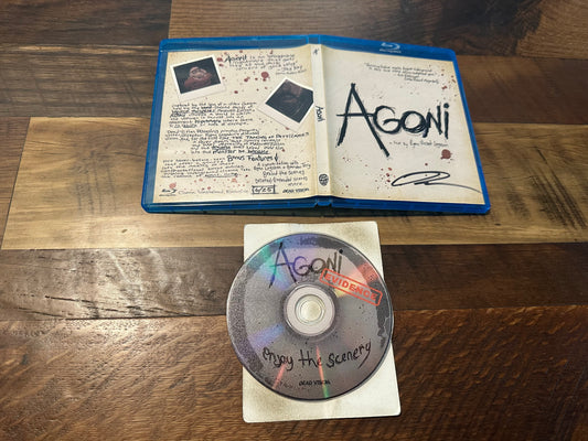 Agoni Blu ray*Dead Vision*Convention Exclusive*Only 25 Made*Signed*