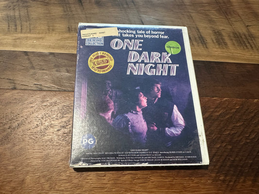One Dark Night Blu ray-MVD Rewind-80’s Horror-Meg Tilly-Slipcover-NEW