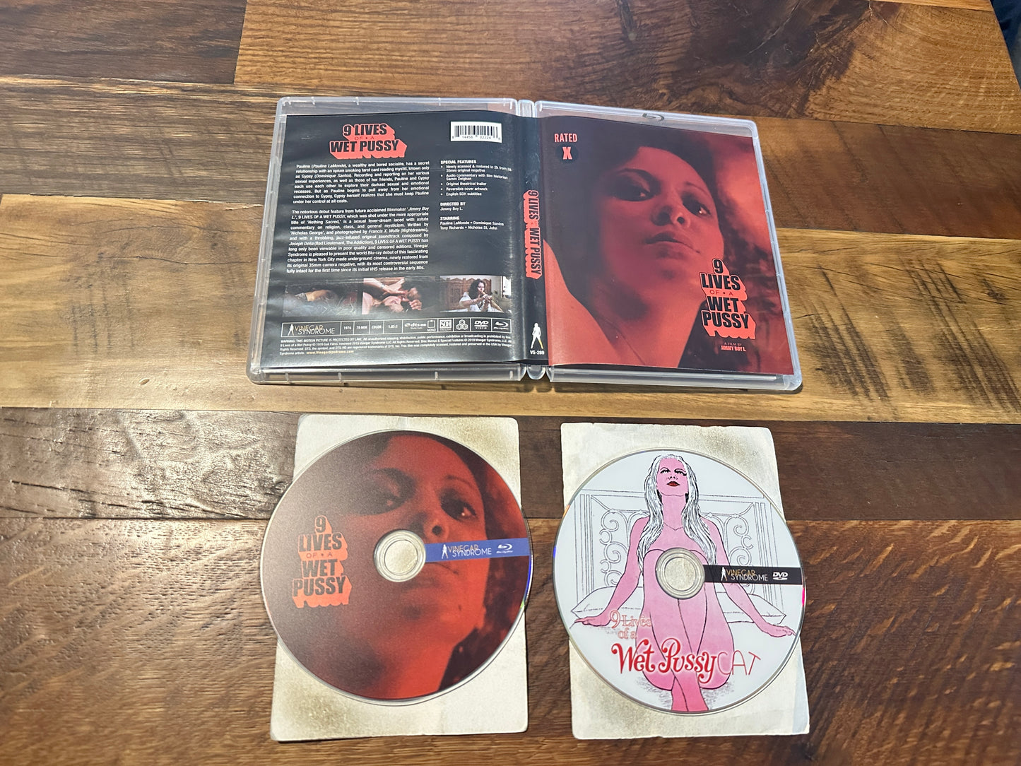 9 Lives of a Wet Pussy (Blu ray/DVD, Vinegar Syndrome, 70’s Classic)