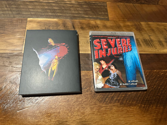 Severe Injuries (Blu ray, Vinegar Syndrome Partner Label, Slipcover, NEW)