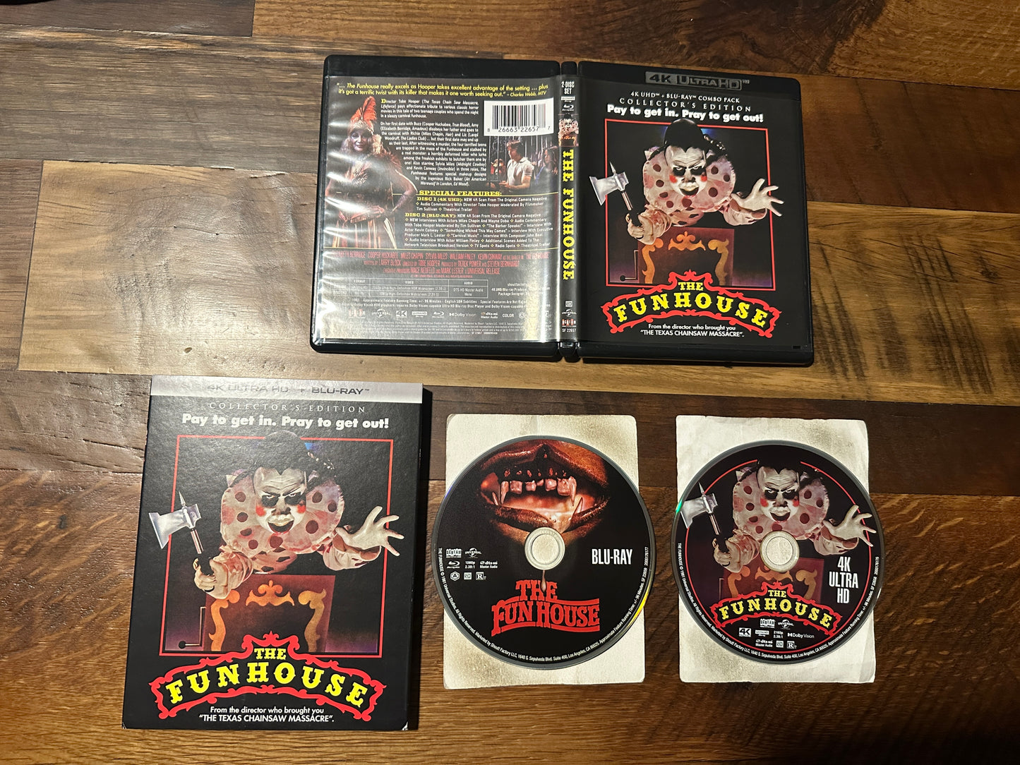 The Funhouse (4K Ultra HD/Blu ray, Scream Factory, Slipcover, Collector’s Ed)