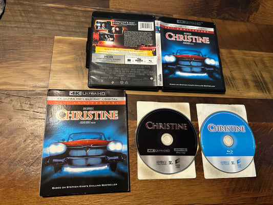 Christine 4K Ultra HD/Blu ray-OOP Slipcover-35th Anniversary-No Digital