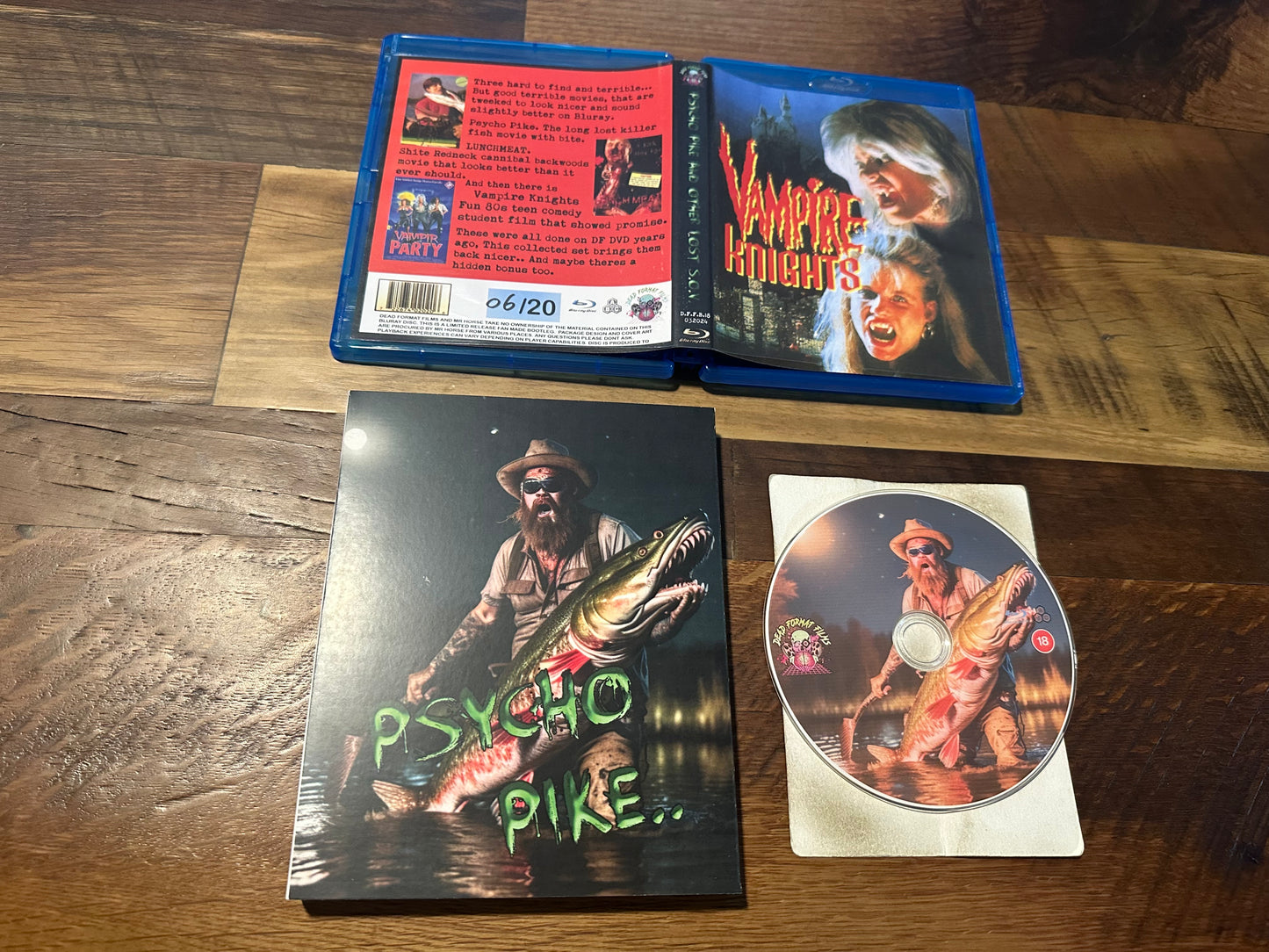 Psycho Pike & Lunch Meat & Vampire Knights (BD-R Dead Format Films, Only 20 Made, Slip)