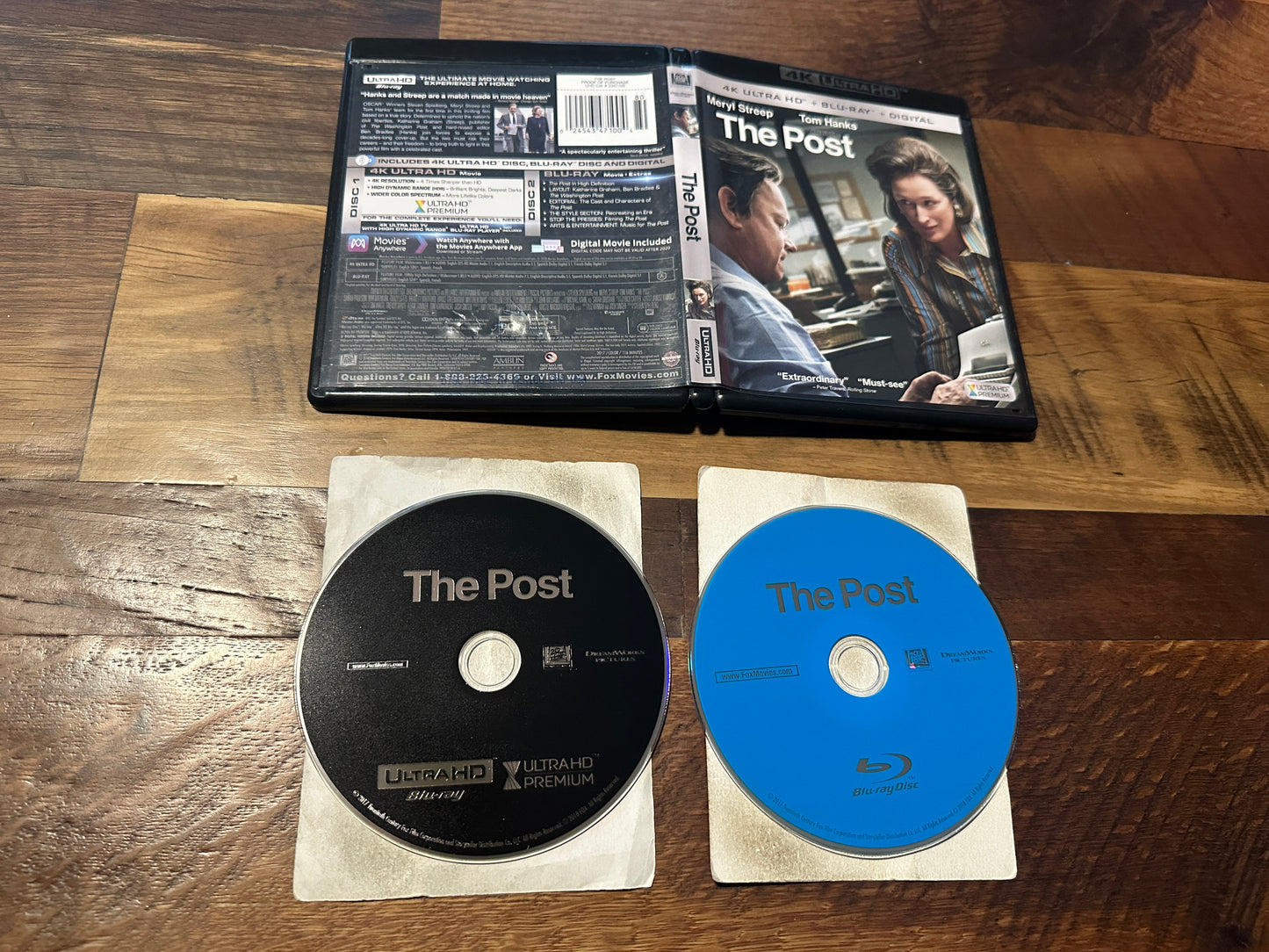 The Post (4K Ultra HD/Blu ray, 20th Century Fox, 2 Disc, No Digital)