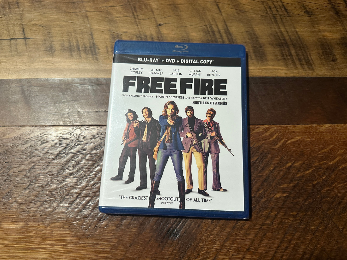 Free Fire Blu ray/DVD-Elevation Pictures-2 Disc-Martin Scorsese-NEW
