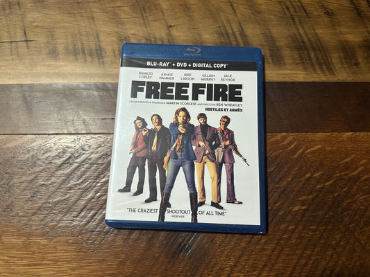 Free Fire Blu ray/DVD-Elevation Pictures-2 Disc-Martin Scorsese-NEW