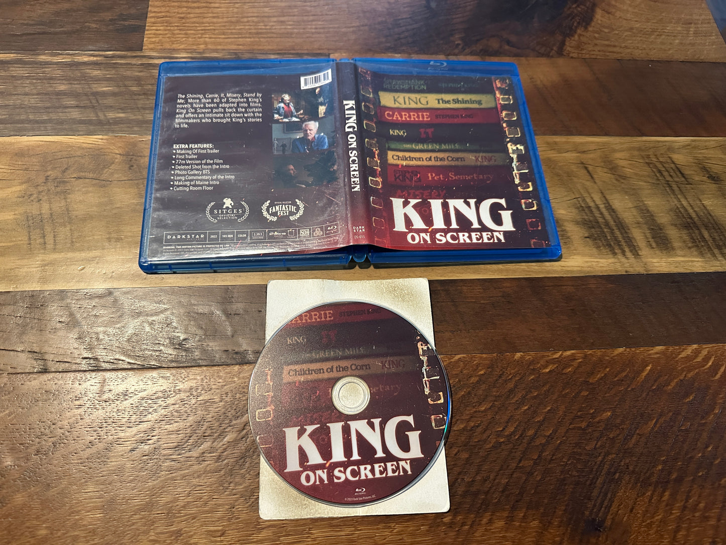 King on Screen (Blu ray, Dark Star Pictures, 2022 Classic, Widescreen)