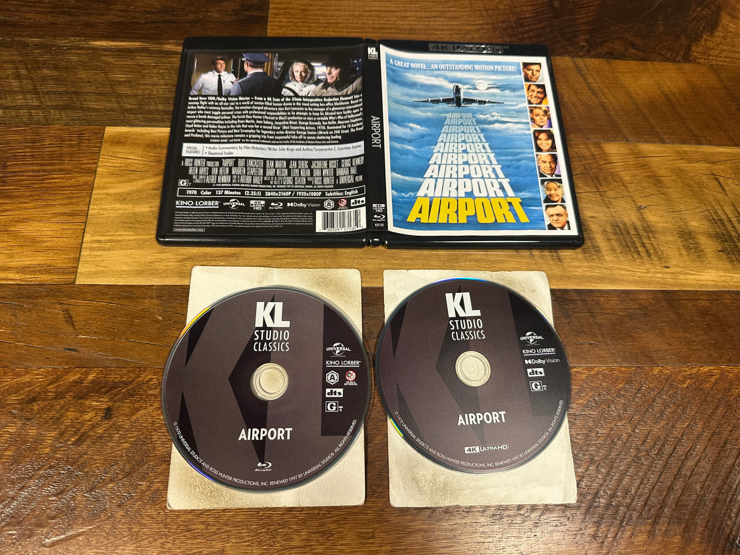 Airport (4K Ultra HD/Blu ray, Kino Lorber, 70’s Classic, 2 Disc, No Digital)