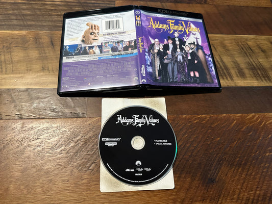 Addams Family Values 4K Ultra HD-Paramount-Slipcover-No Digital-