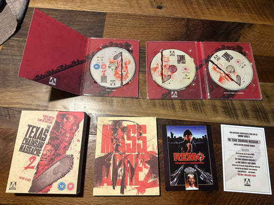 The Texas Chainsaw Massacre 2 (Blu ray, Arrow Video, Limited Edition, Region B)