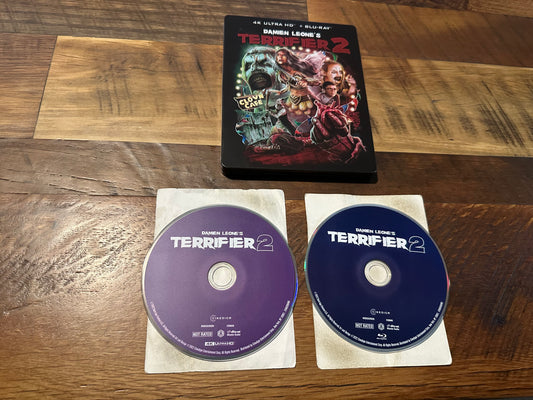 Terrifier 2 4K Ultra HD/Blu ray-Damien Leone’s Classic-Steelbook-No Dig