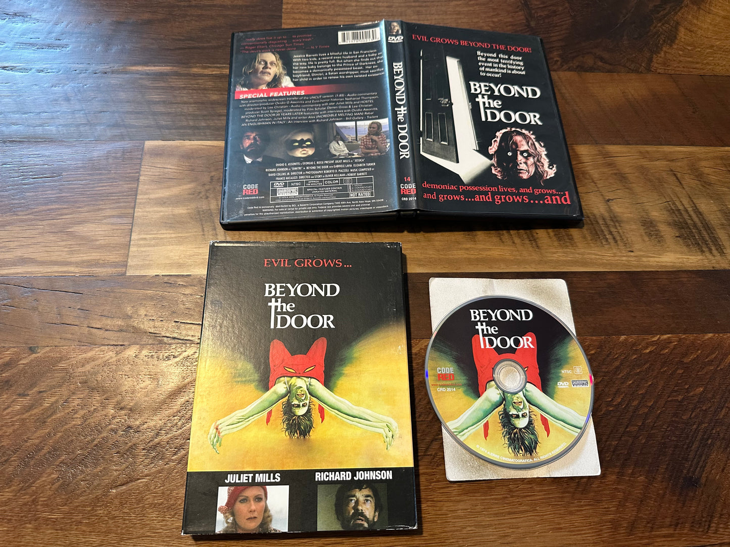 Beyond the Door DVD-Code Red-Slipcover-70’s Horror-Widescreen-