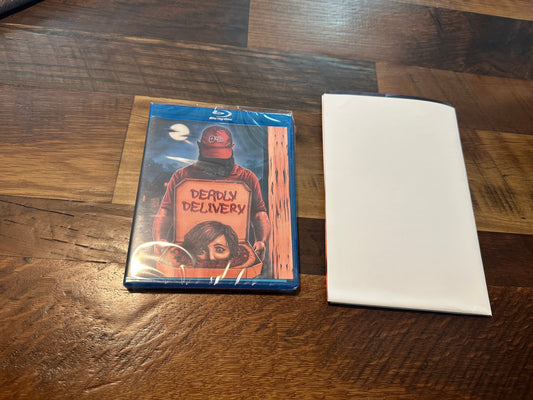 Deadly Delivery (Blu ray, SRS Cinema, Poster, Low Budget Horror, Sealed)